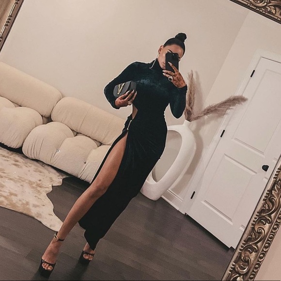 A.L.C Velvet Cutout Dress - Picture 2 of 3